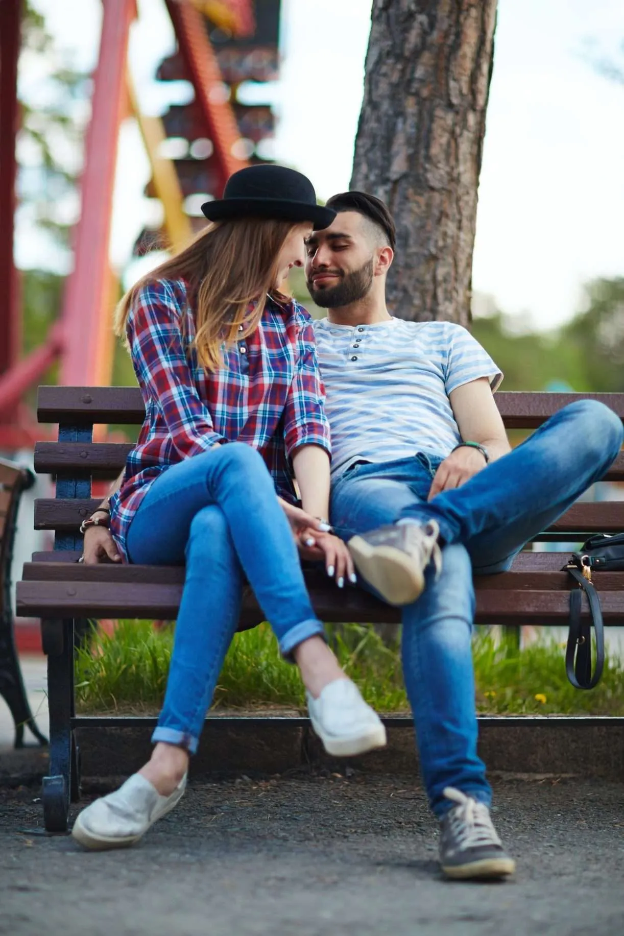 Couple on a bench