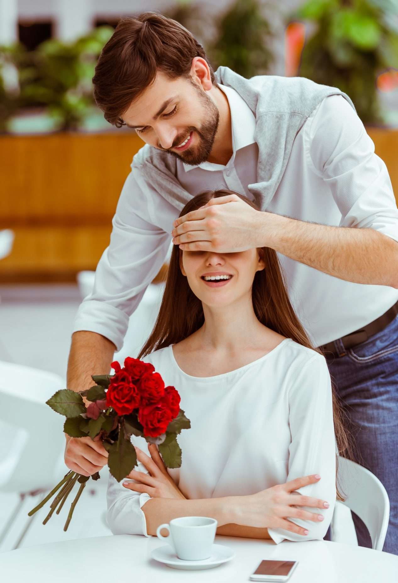 Couple on a romantic date
